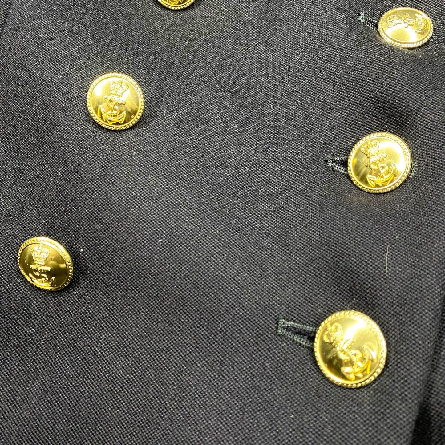 英国海軍ダブルブレストオフィサーズバラシアNO1Bジャケット - M/L