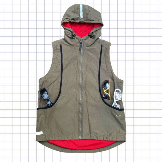 Early 2000s Nike Hooded Gilet - S