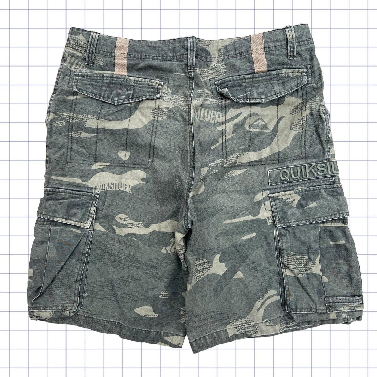 Vintage Quiksilver Camo Cargo Jorts - XL