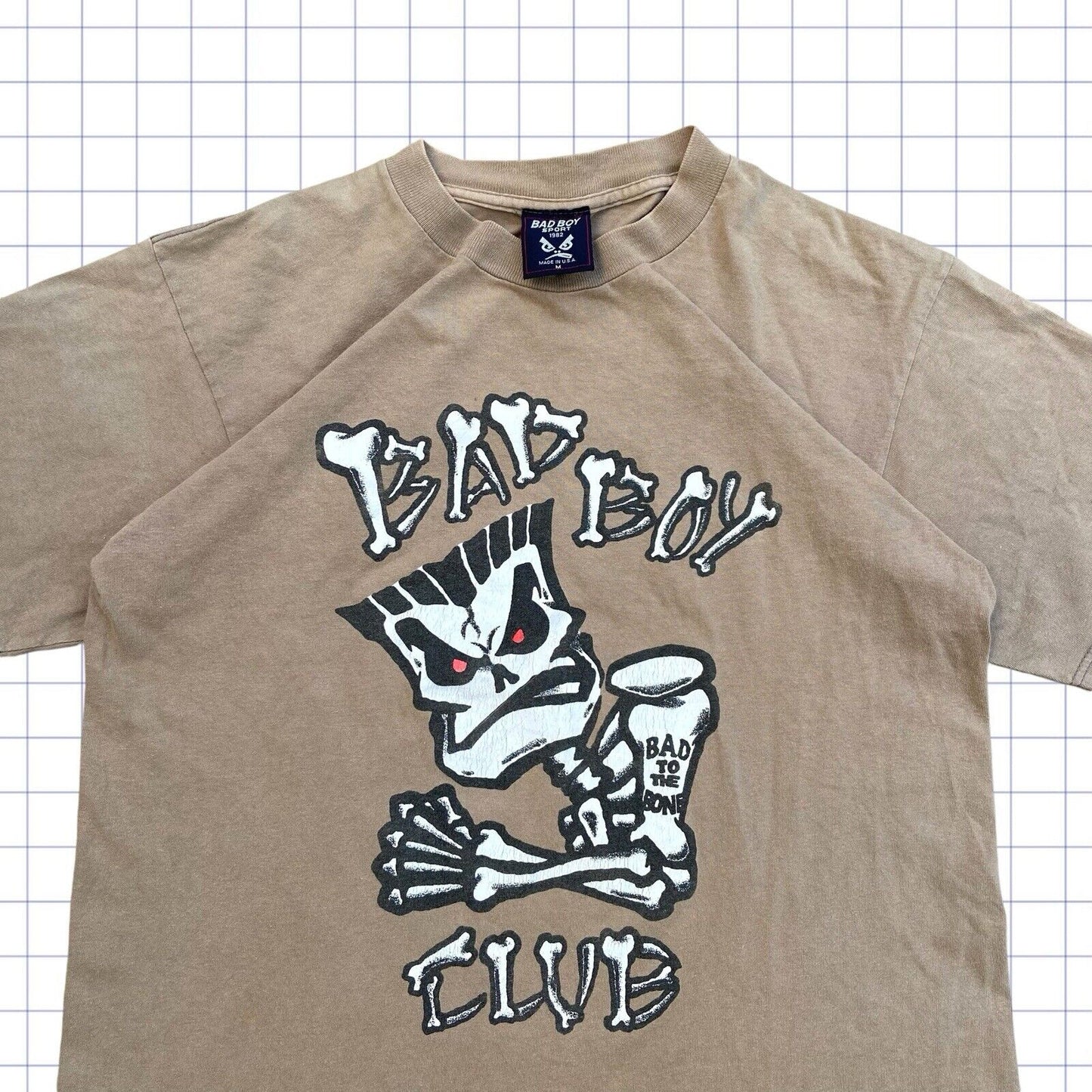 Vintage Bad Boy Jnco Style Skull & Bones Tshirt - M/L
