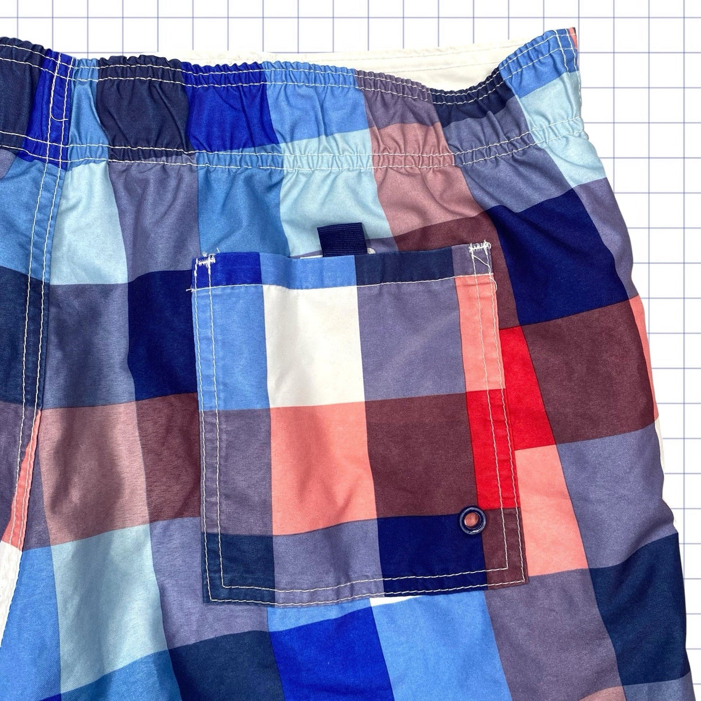 Quiksilver Style Checkered Board Shorts - 35W