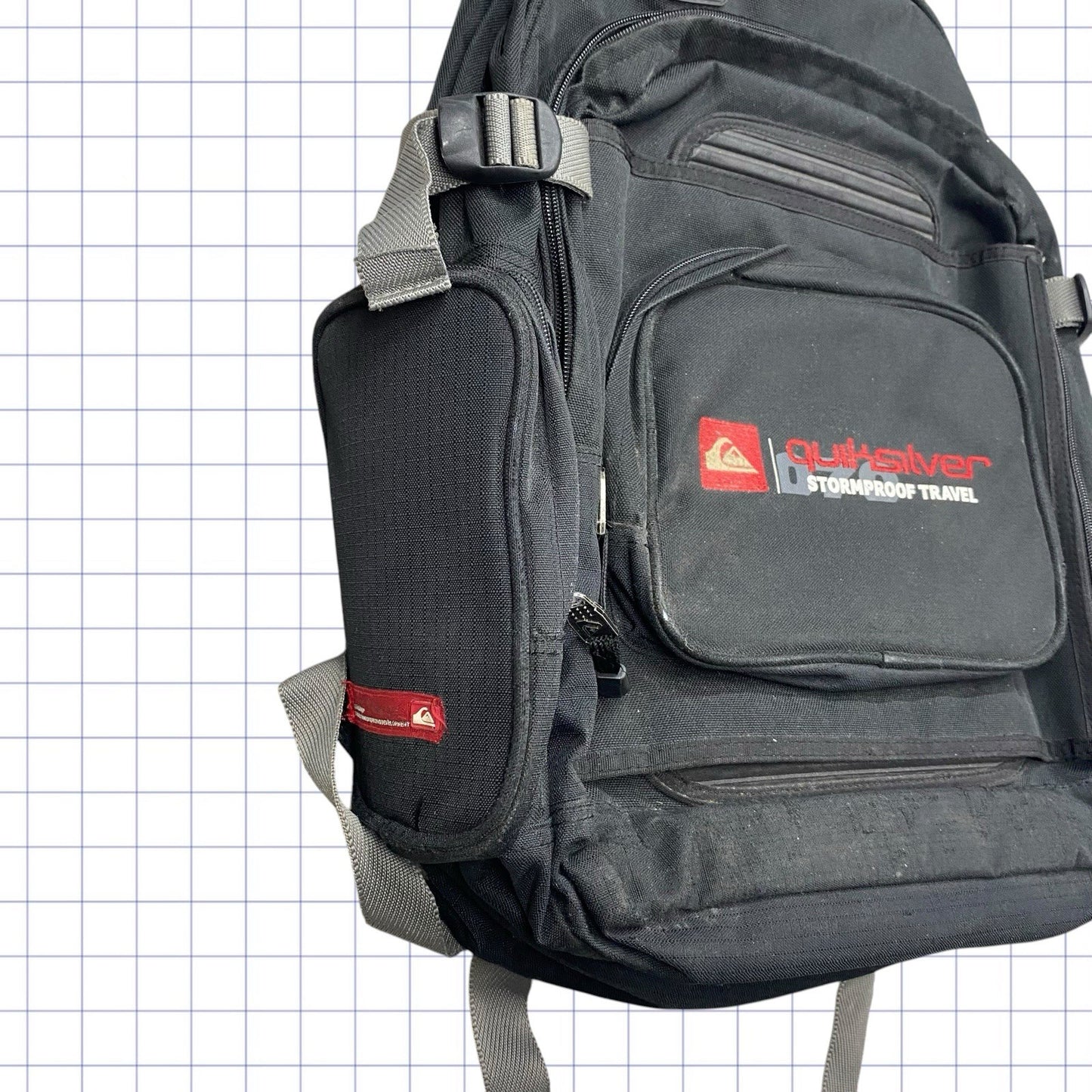 Y2K Quicksilver Backpack Spellout