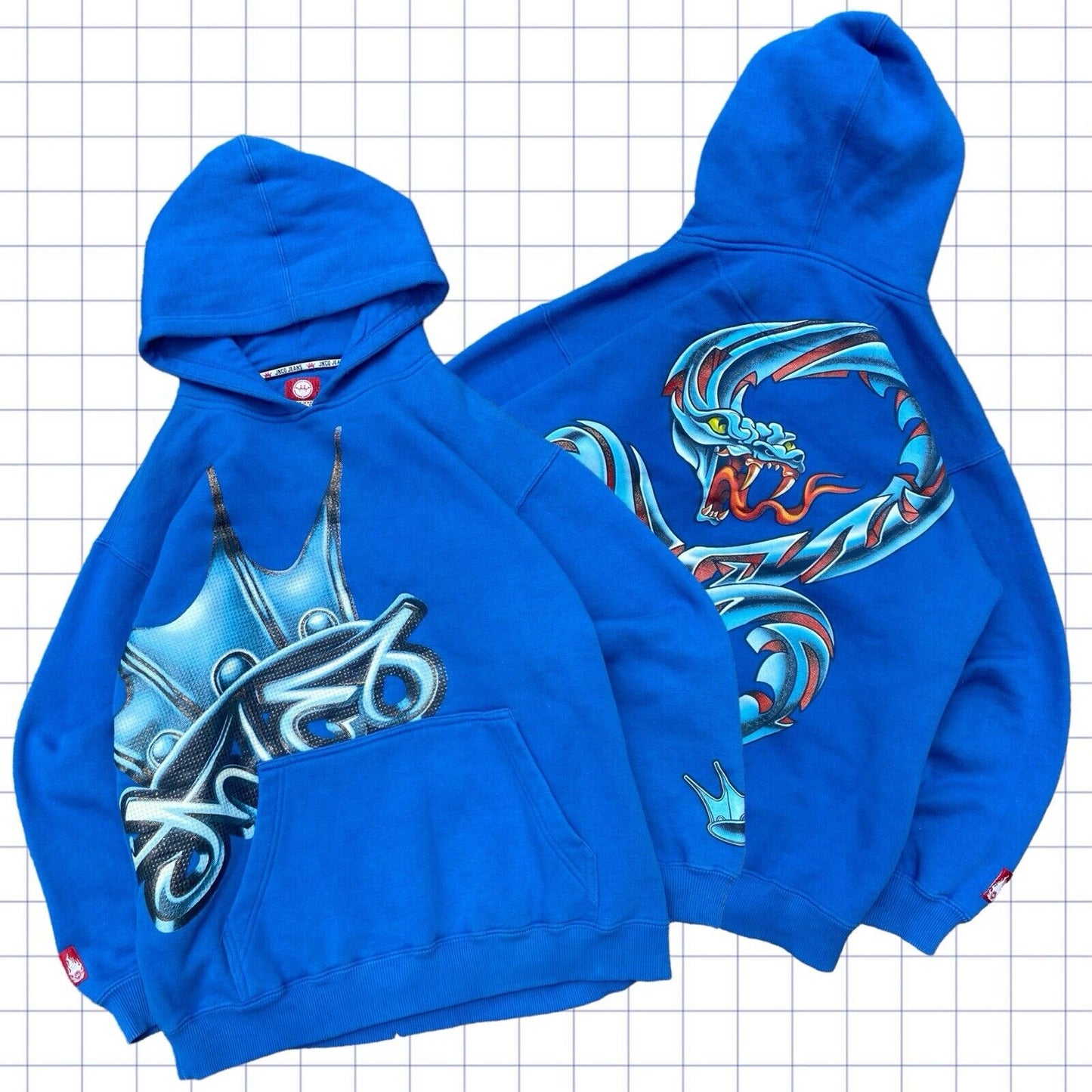 Vintage Jnco Rare Crown & Snake Hoodie - M/L