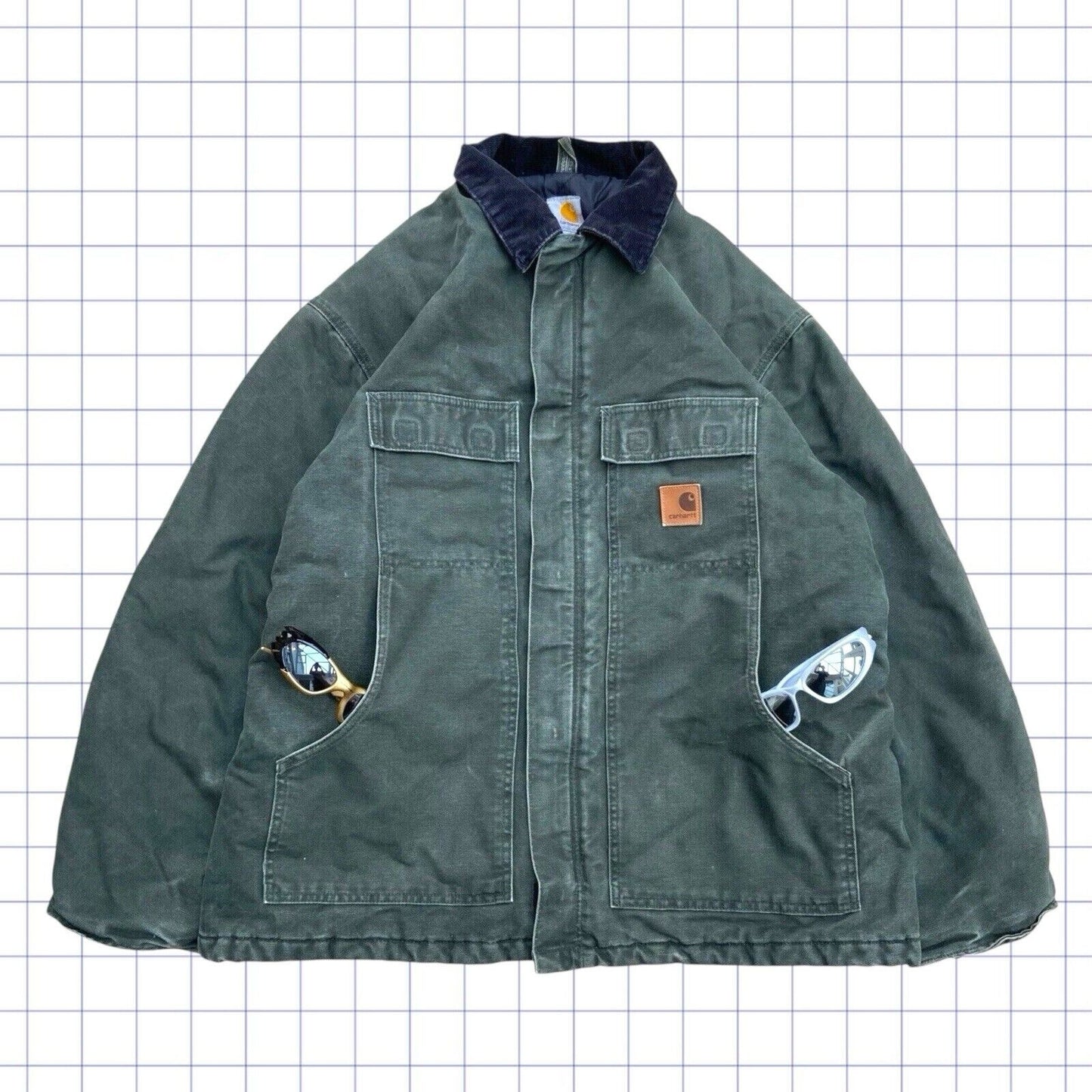 Vintage Carhartt Artic Duck Padded Detroit Jacket - XL