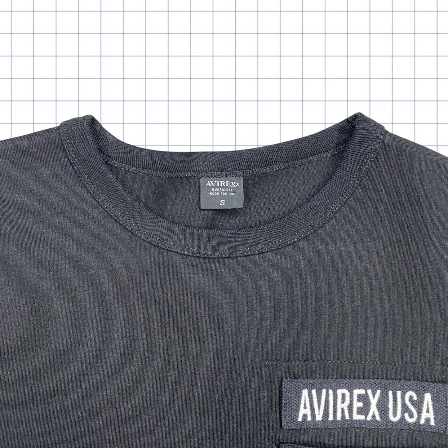 Avirex Spellout Cropped Tshirt  - S