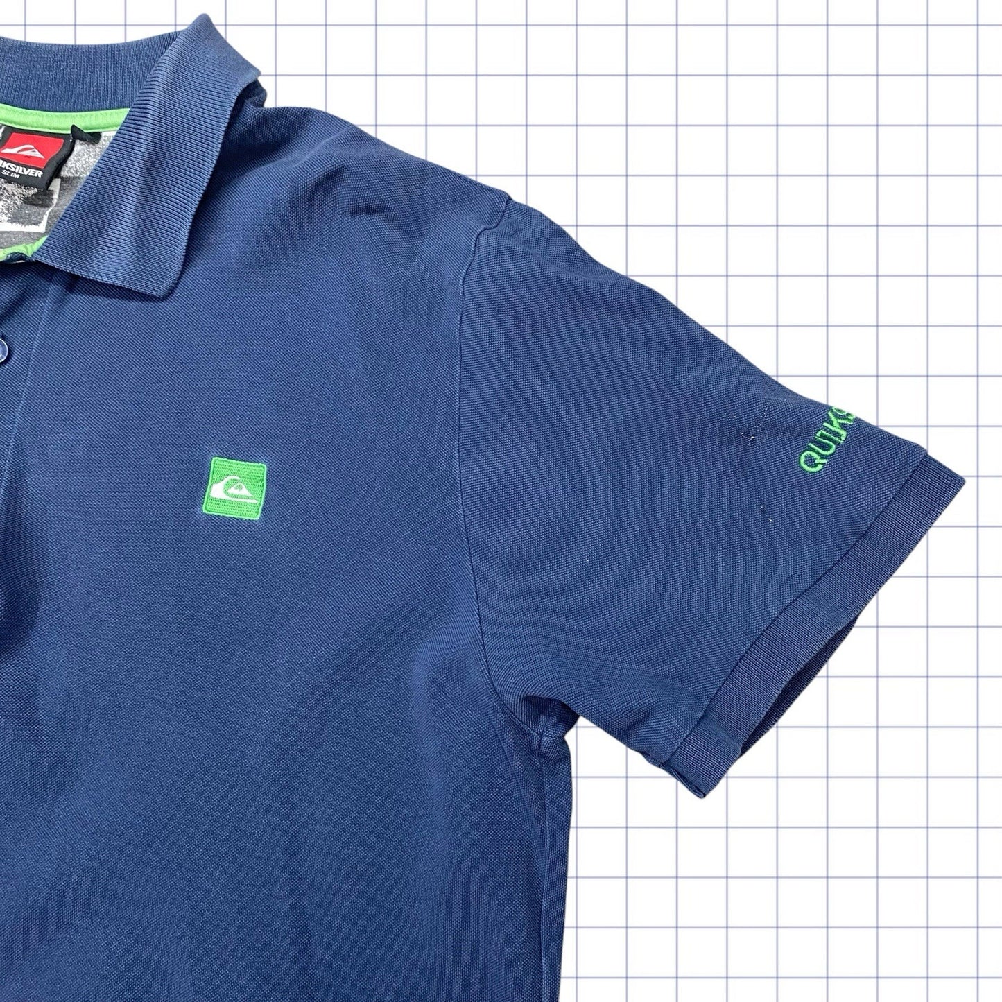 Vintage Quiksilver Polo Button Up Tshirt  - L