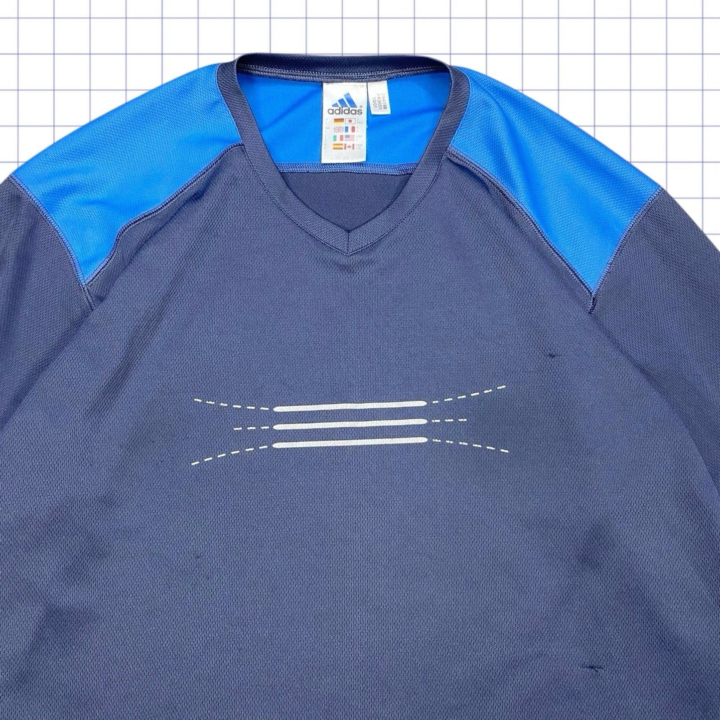 Vintage Adidas Sports Long Sleeve Shirt - M