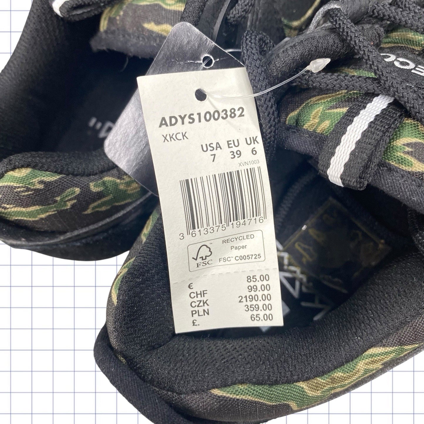 Boxed DC Y2K Camo Trainers - UK 6