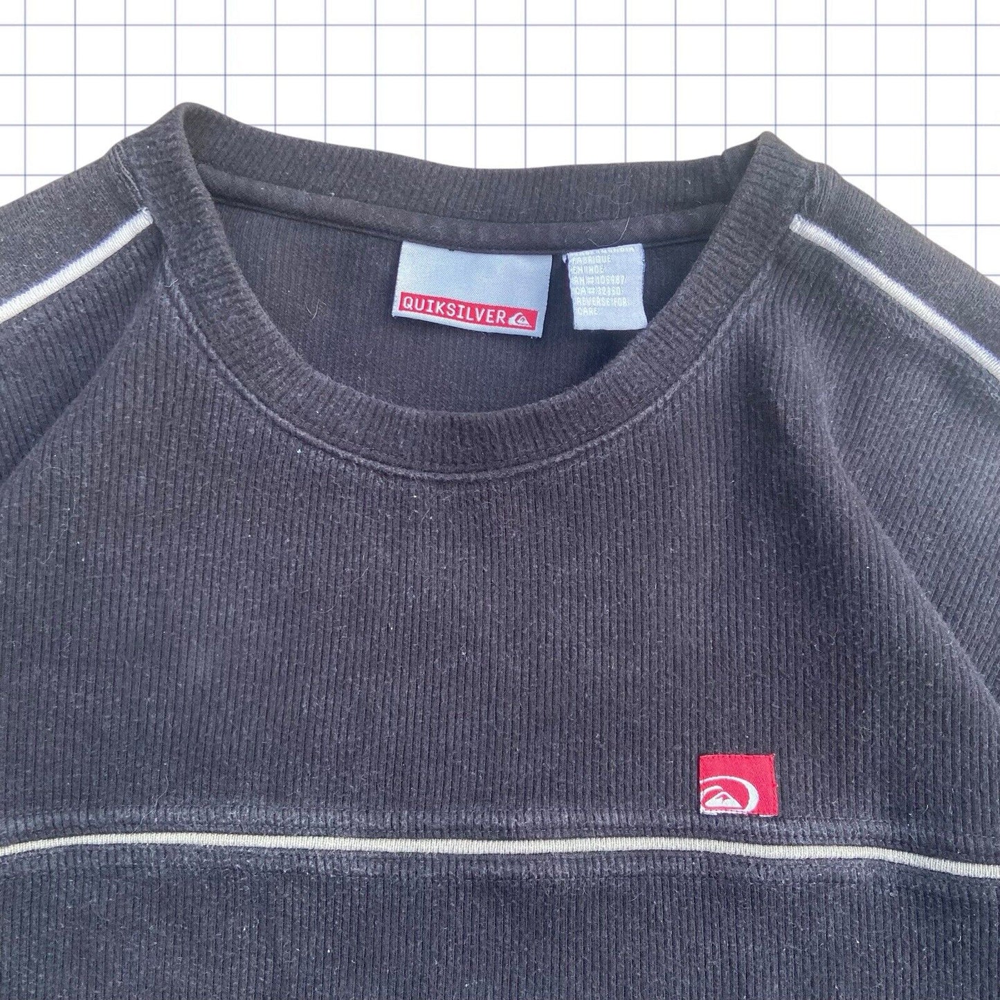 Vintage Quiksilver Striped Jumper  - L