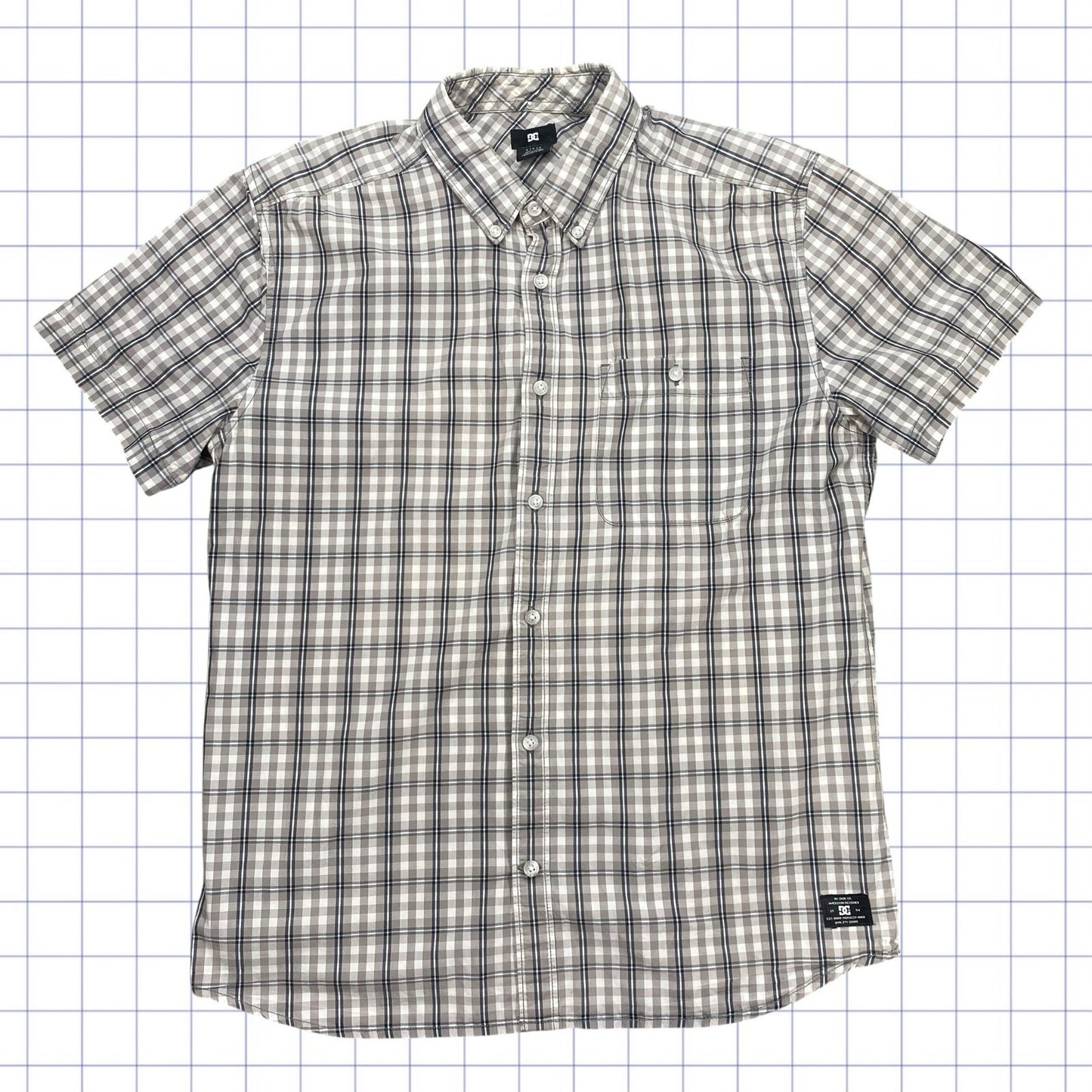 Y2K DC Checkered Tshirt  - S/M