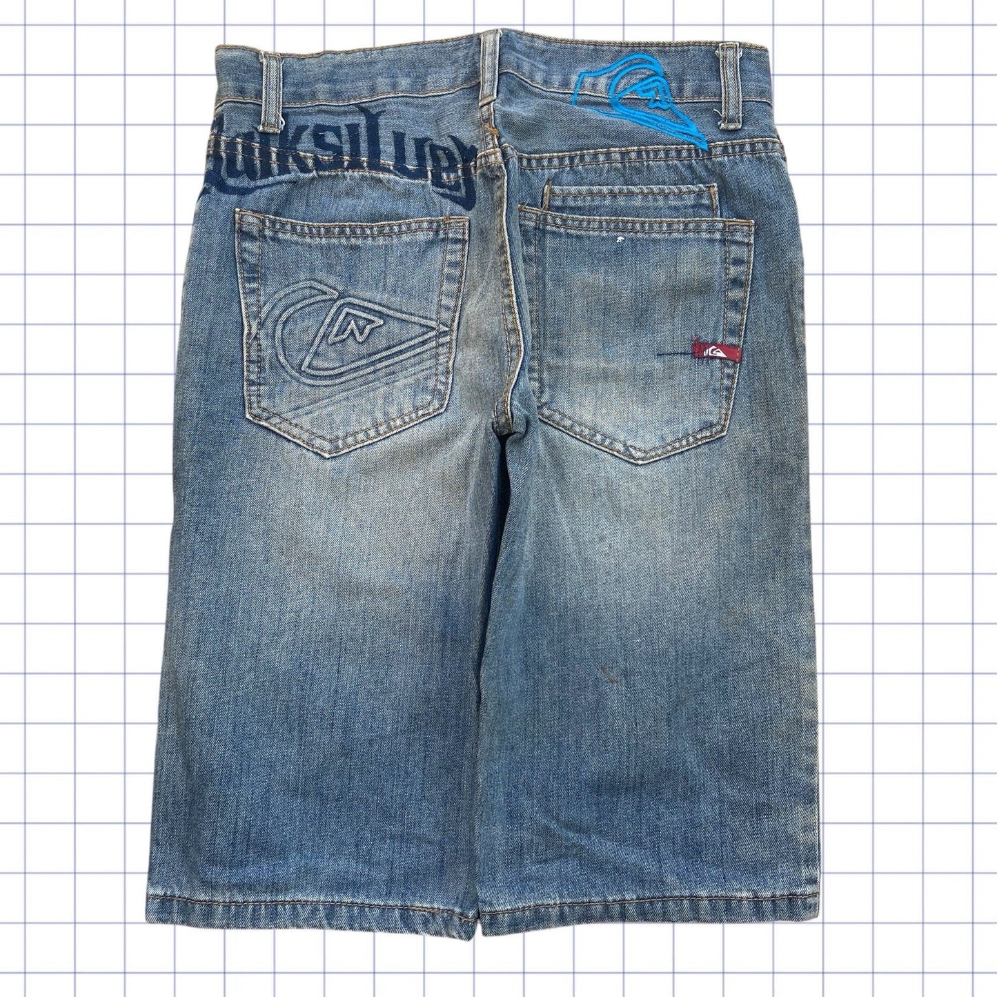 Vintage Quiksilver Big Logo Jorts - 30W