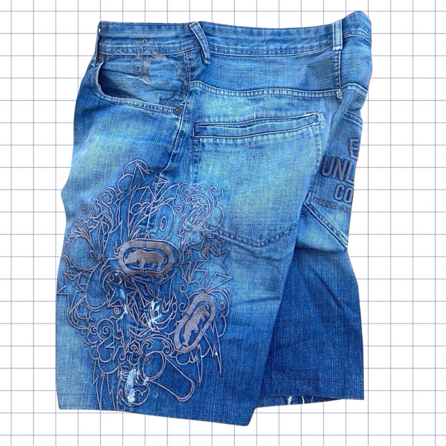 Vintage Ecko Unltd Embroidered Jorts - 33W
