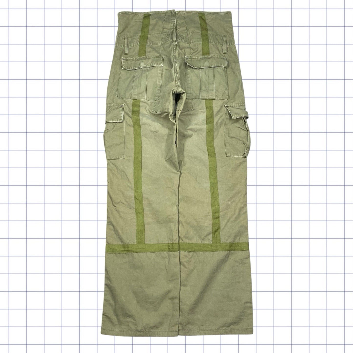 Vintage Asymmetrical Military Trousers - 32W