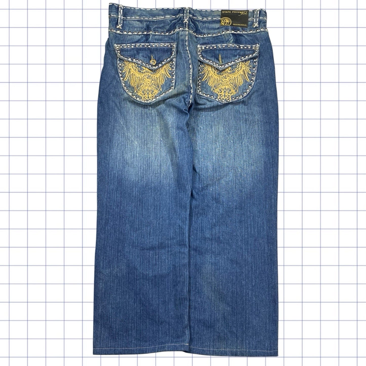 Y2K Studded Jeans - XL