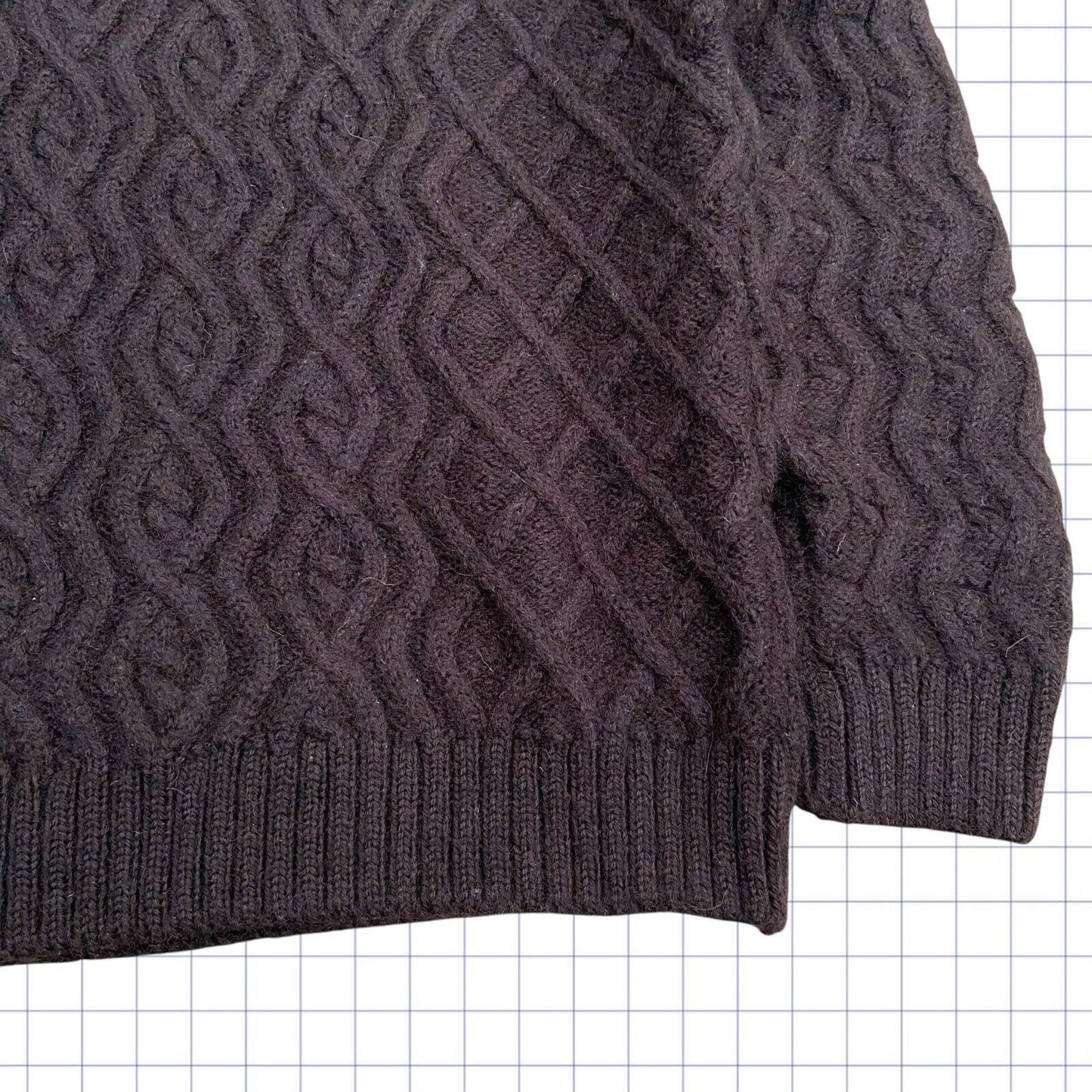 Paul James Wool Cable Knit Sweater - M