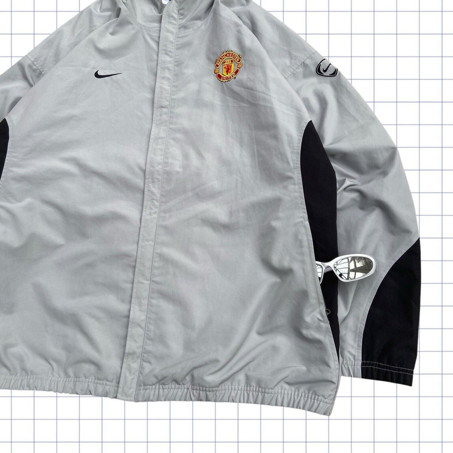 Early 2000s Nike Man Utd Track Top - L/XL