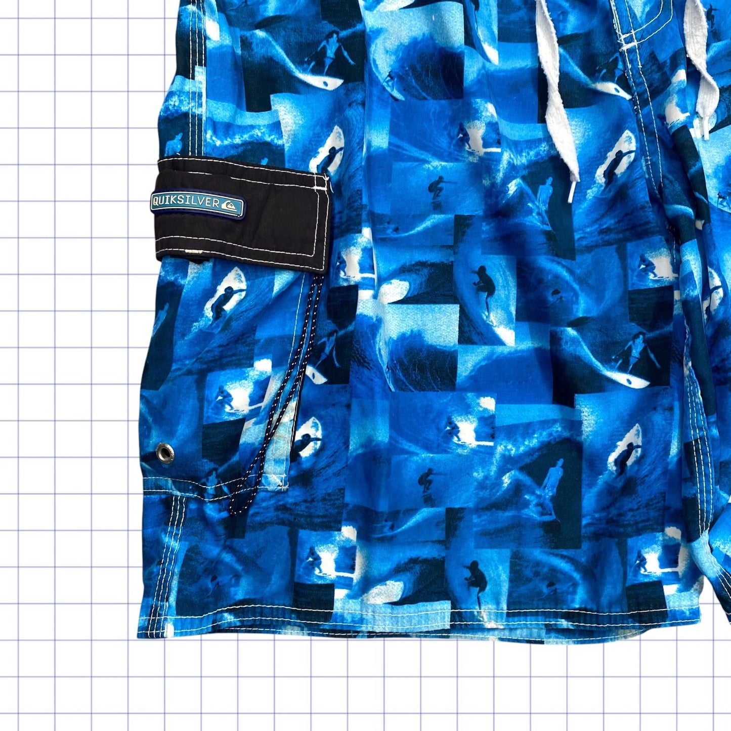Y2K Quiksilver Patterned Shorts - 32W