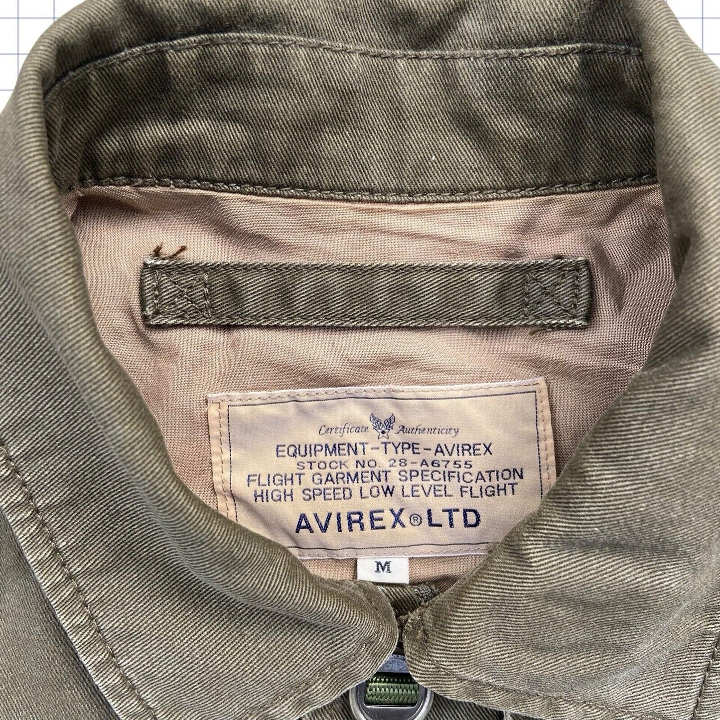 Vintage Avirex Military Patch Utility Jacket - S/M