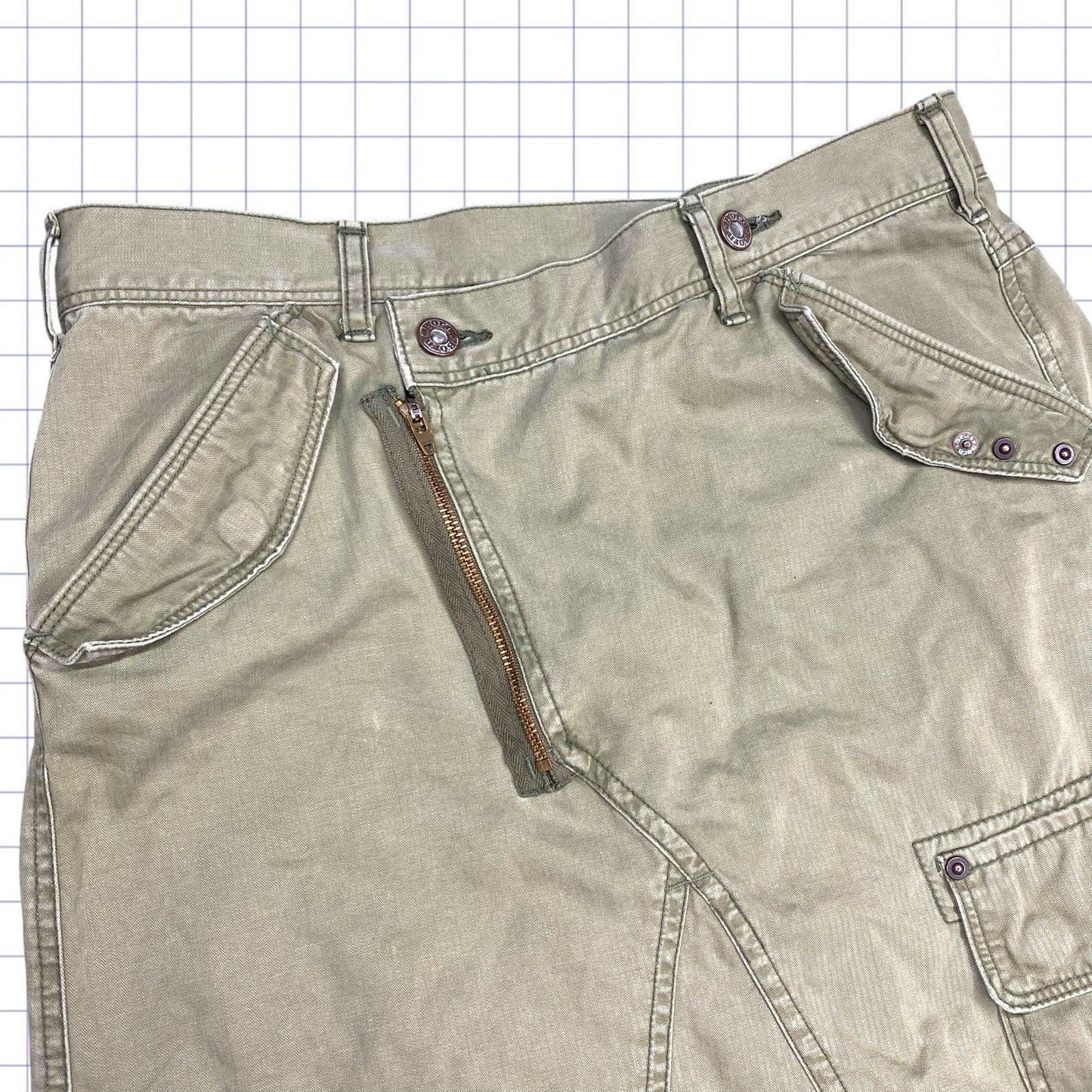 Y2K Military Style Skirt - 29W