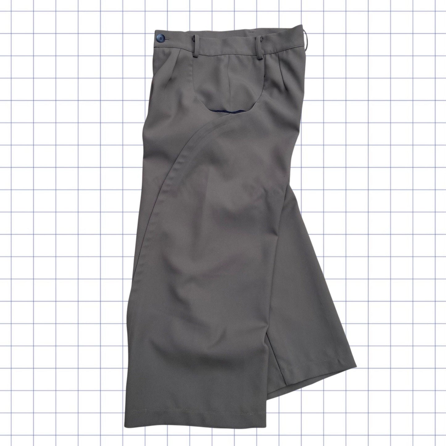 Smart Japanese Style Panelled Trousers - 32W