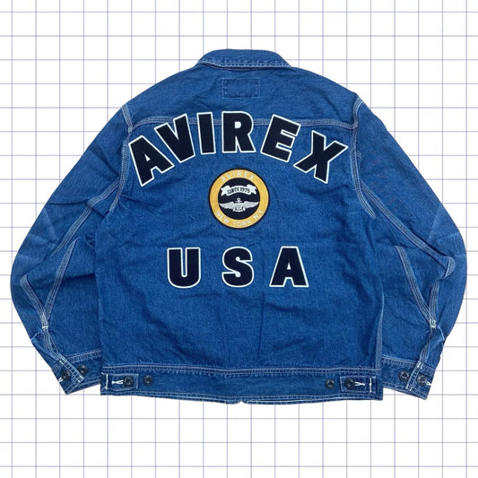 Vintage Avirex Deadstock Cropped Denim Jacket - S/M