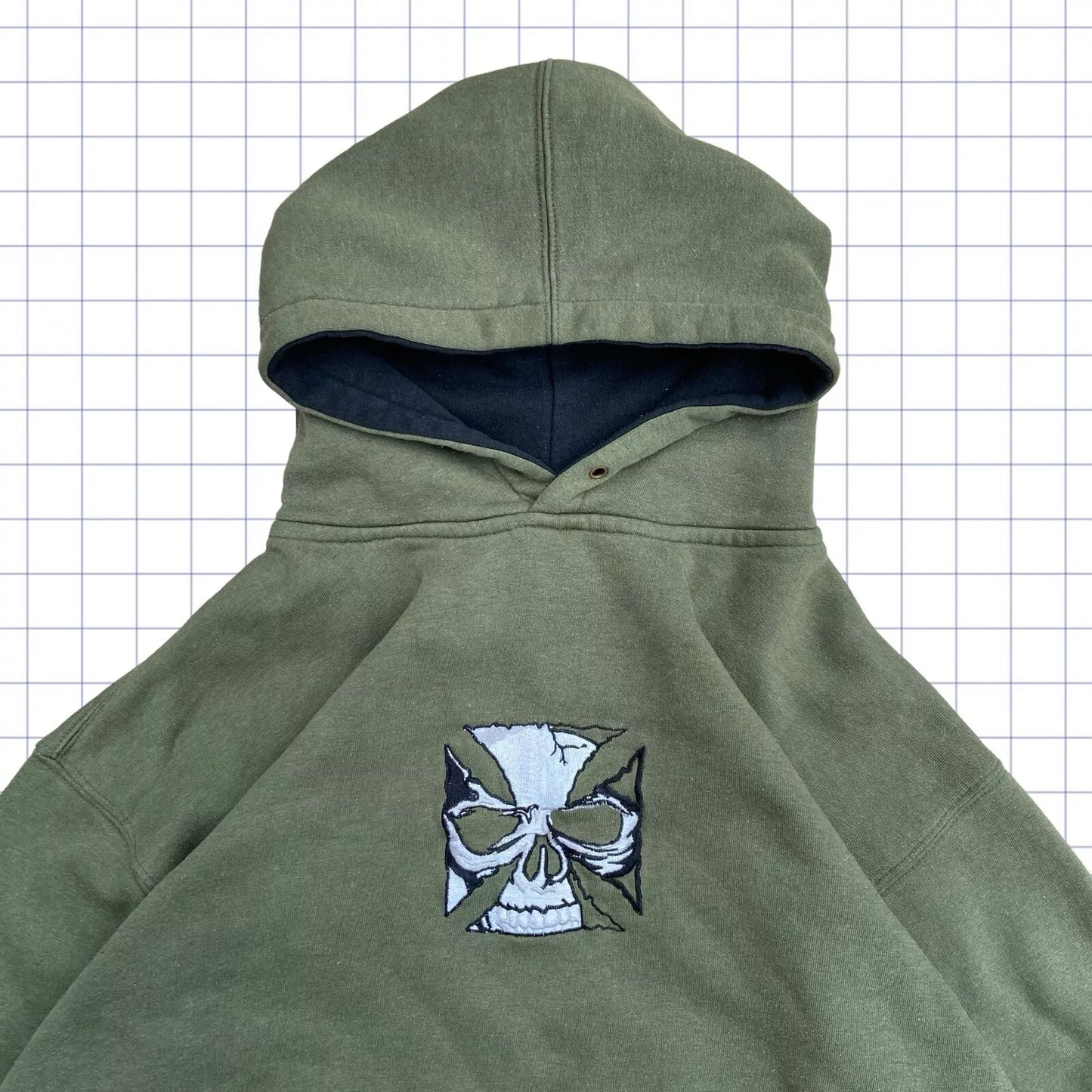 Vintage JNCO Style Tribal Skull Hoodie - M/L