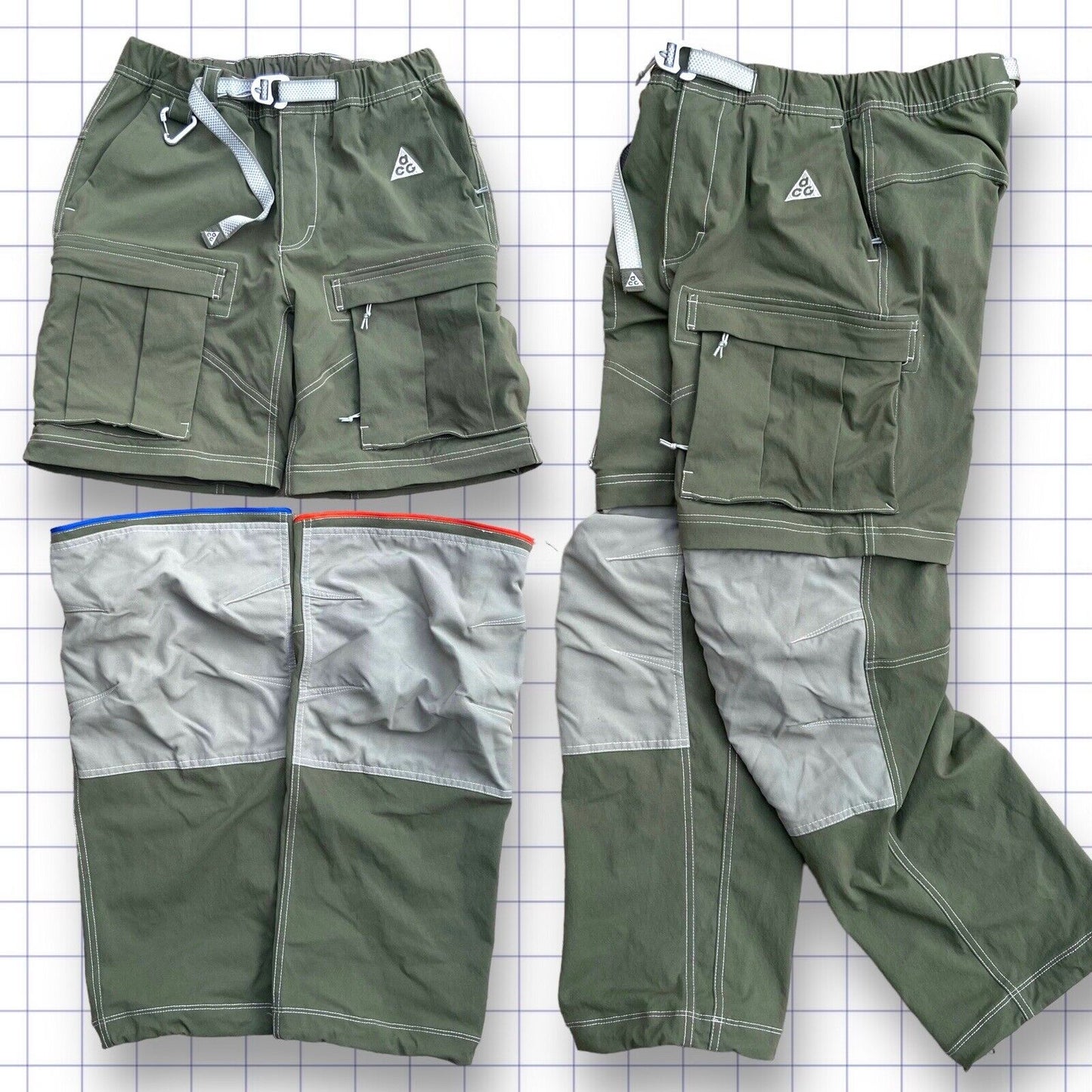 Nike Acg Detachable Cargos Zip Off Trousers - S