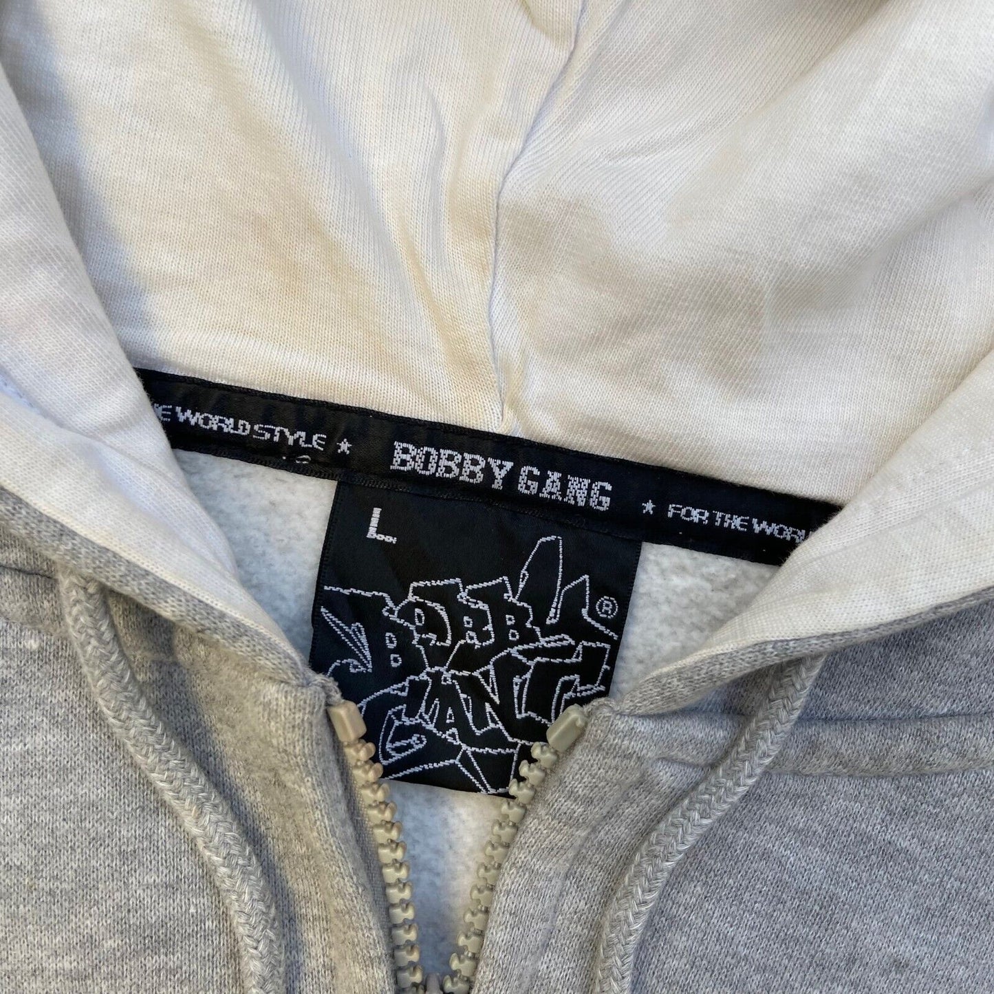 Vintage Bobby Gang Y2K Character Zip Up Hoodie - S/M