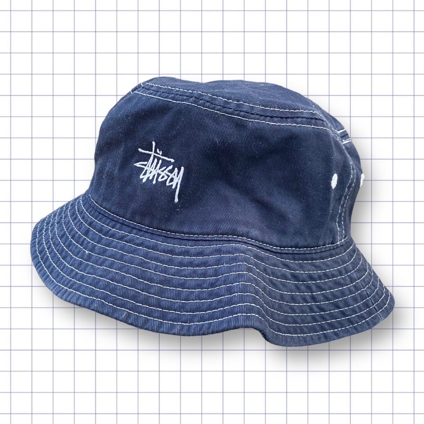 Vintage Stussy Spellout Bucket Hat