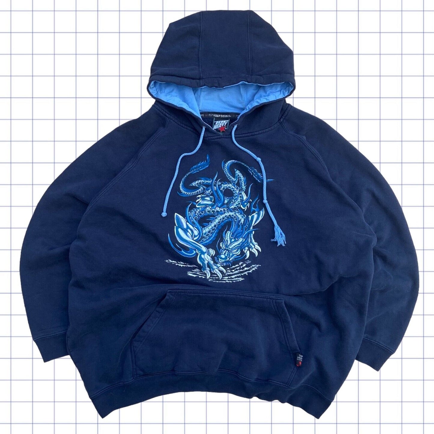 Top Heavy Double Dragon Jnco Style Hoodie - XL