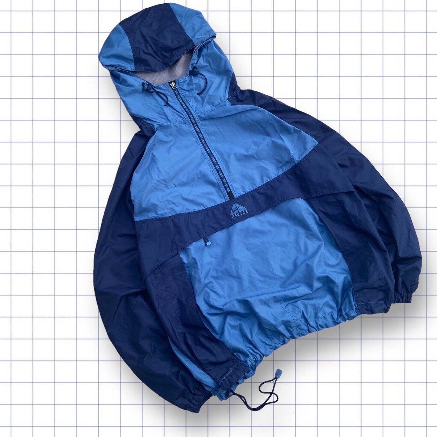 Rare Vintage 90’s 1/4th Zip Up Nike ACG Packable Windbreaker Jacket - XL