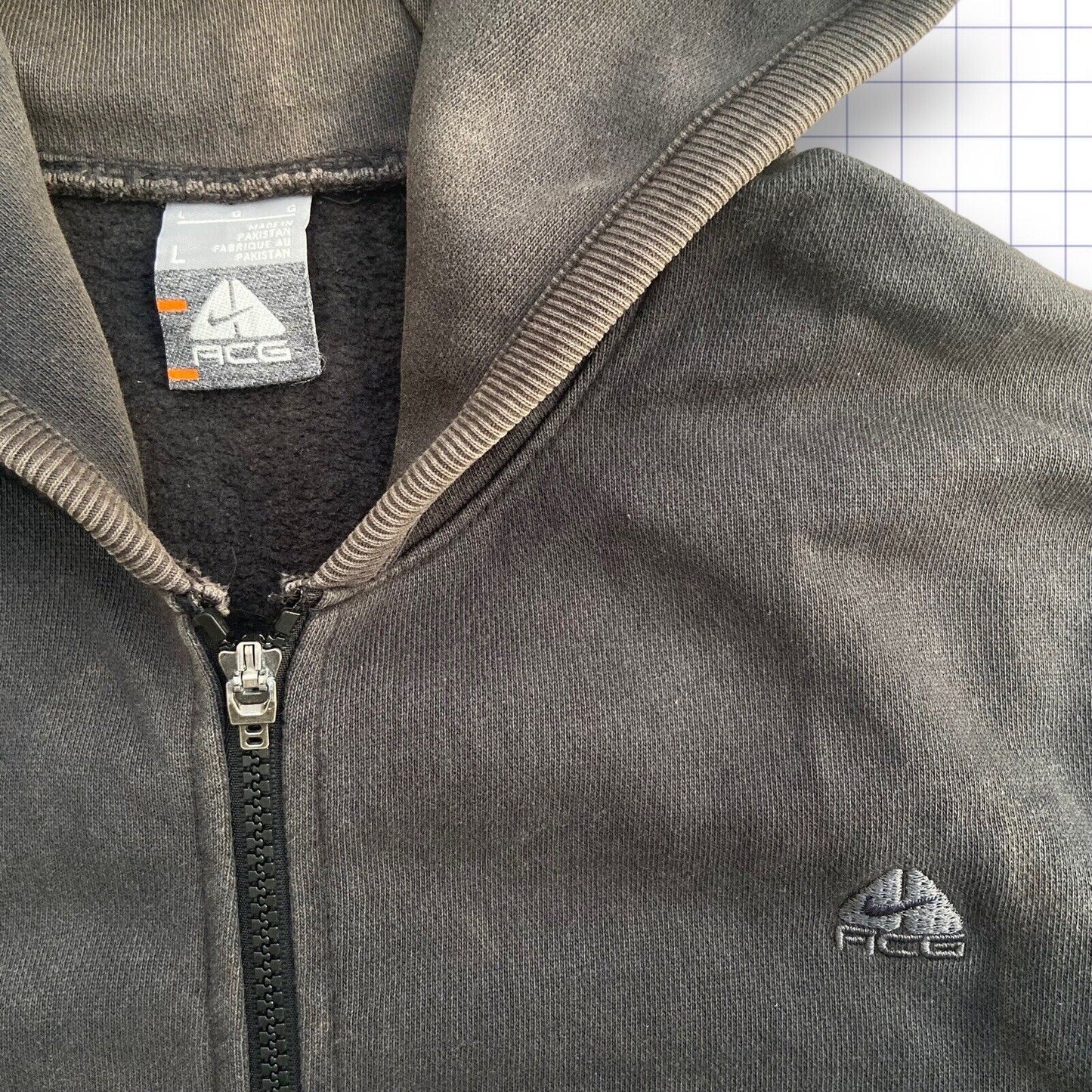 Black Nike Acg Zip Up Hoodie - M/L