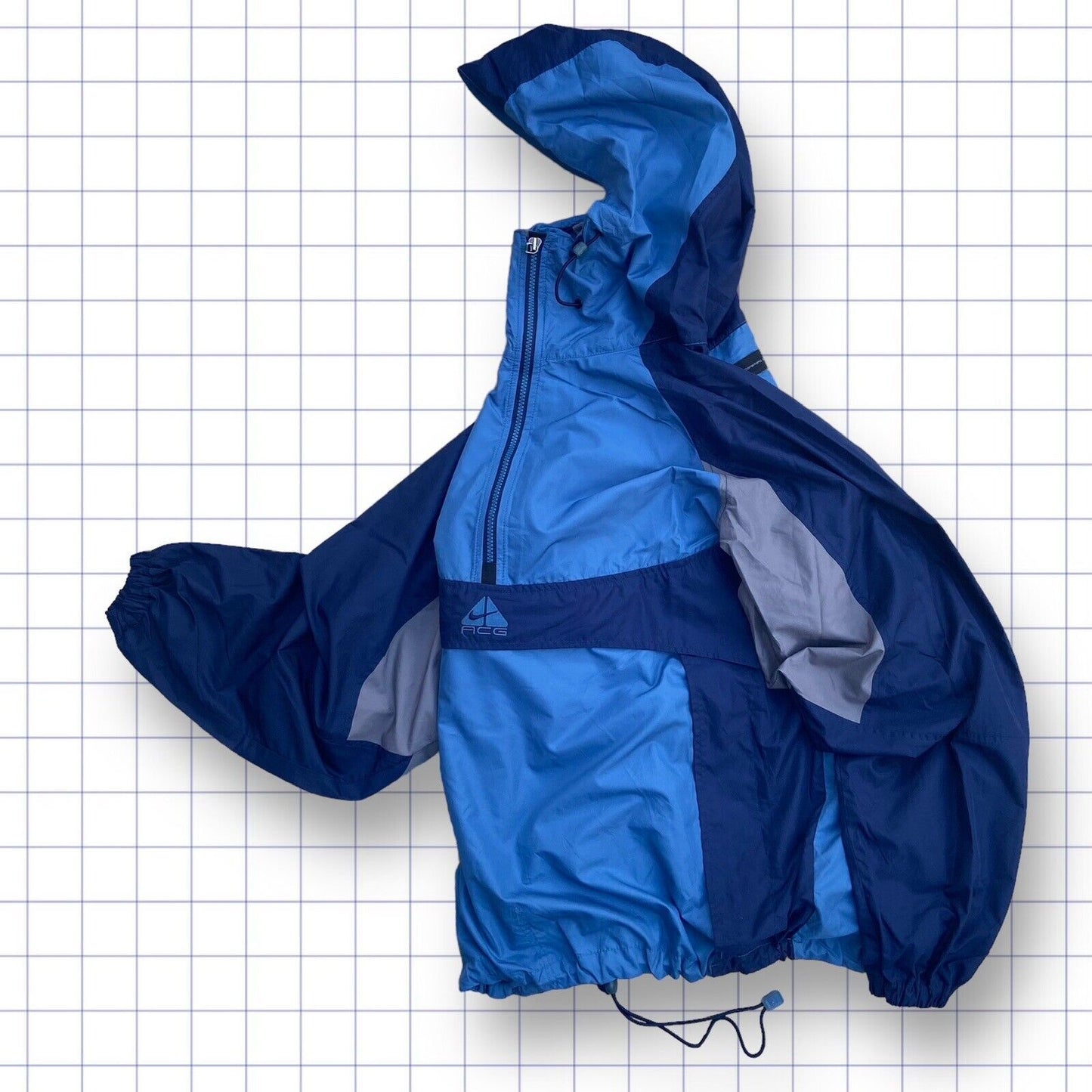 Rare Vintage 90’s 1/4th Zip Up Nike ACG Packable Windbreaker Jacket - XL
