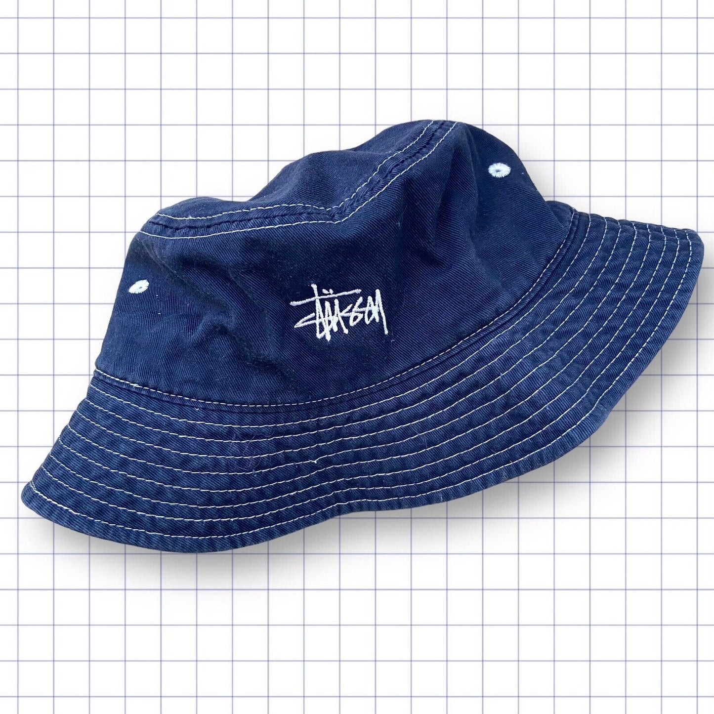 Vintage Stussy Spellout Bucket Hat
