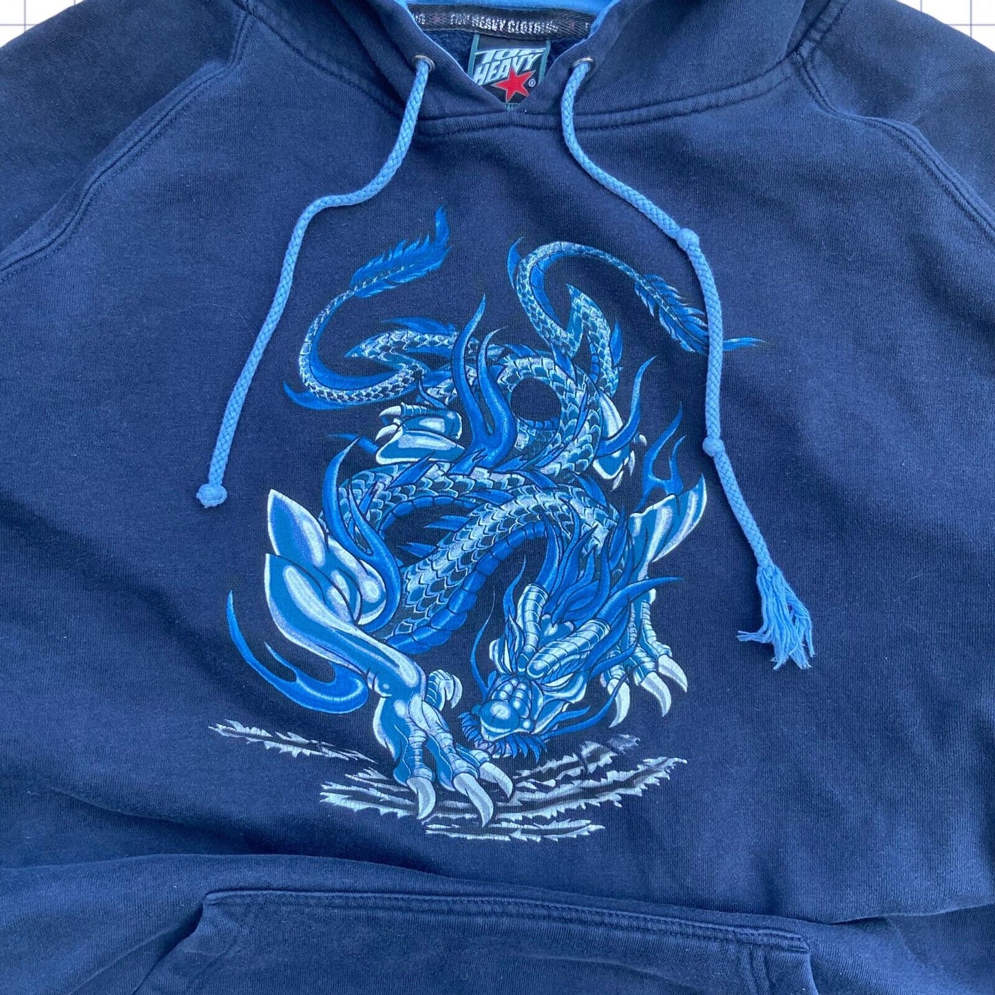 Top Heavy Double Dragon Jnco Style Hoodie - XL