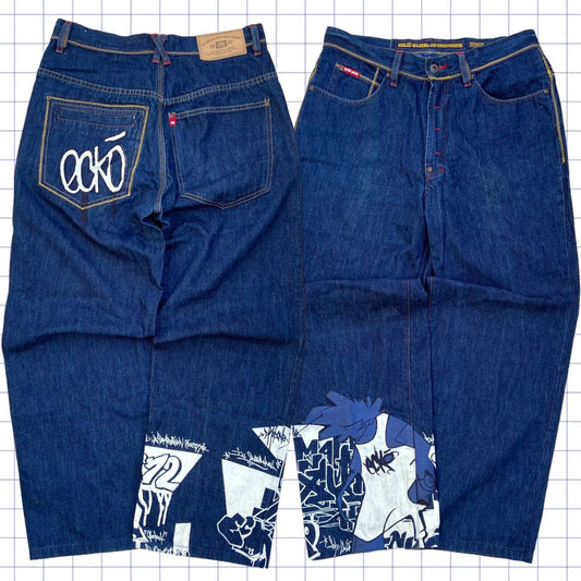 Y2K Ecko Graphic Jeans - 30W 28L