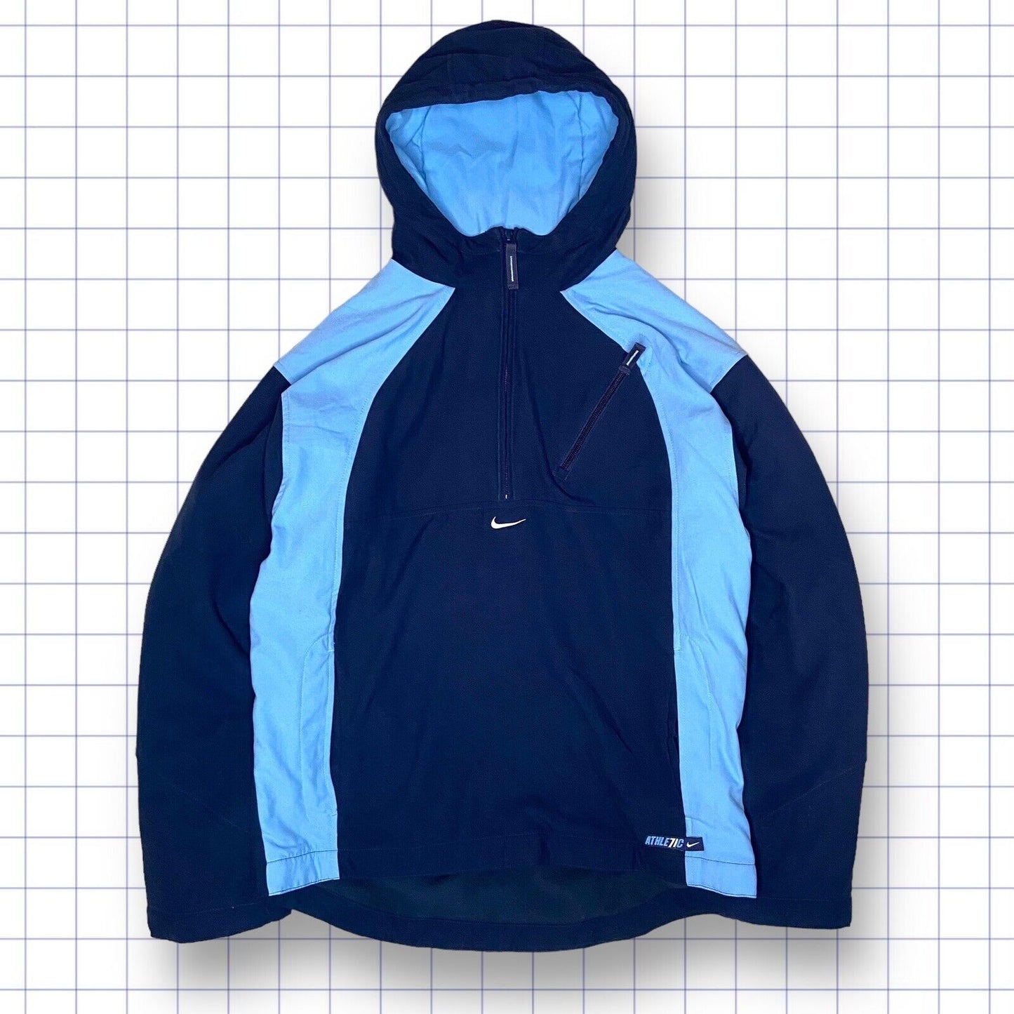 Nike Centre Swoosh Retro Spell Out Half Zip Fleece Jacket