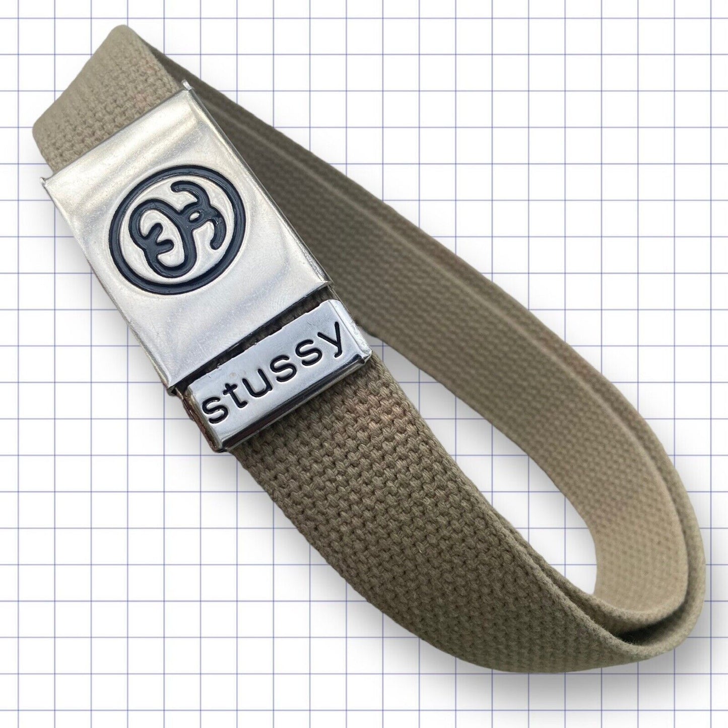 Vintage Stussy Double S Webbed Belt