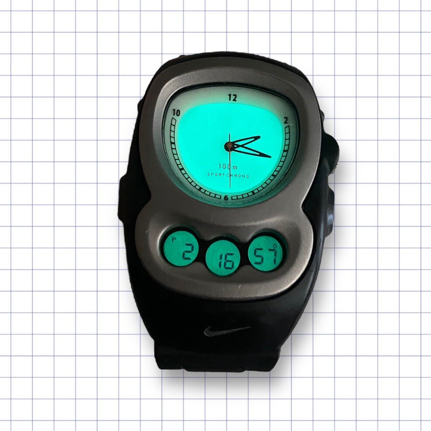 Nike Digital Sports Chrono Flathead Watch