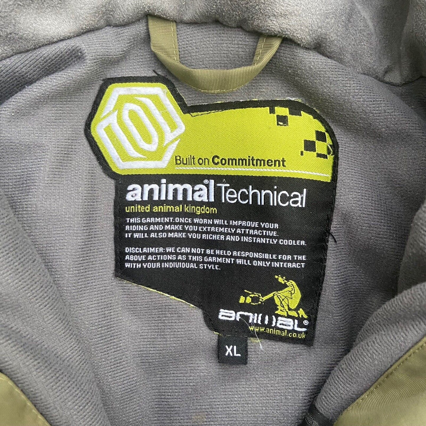 Gorpcore Animal Technical Khaki Jacket - Xl