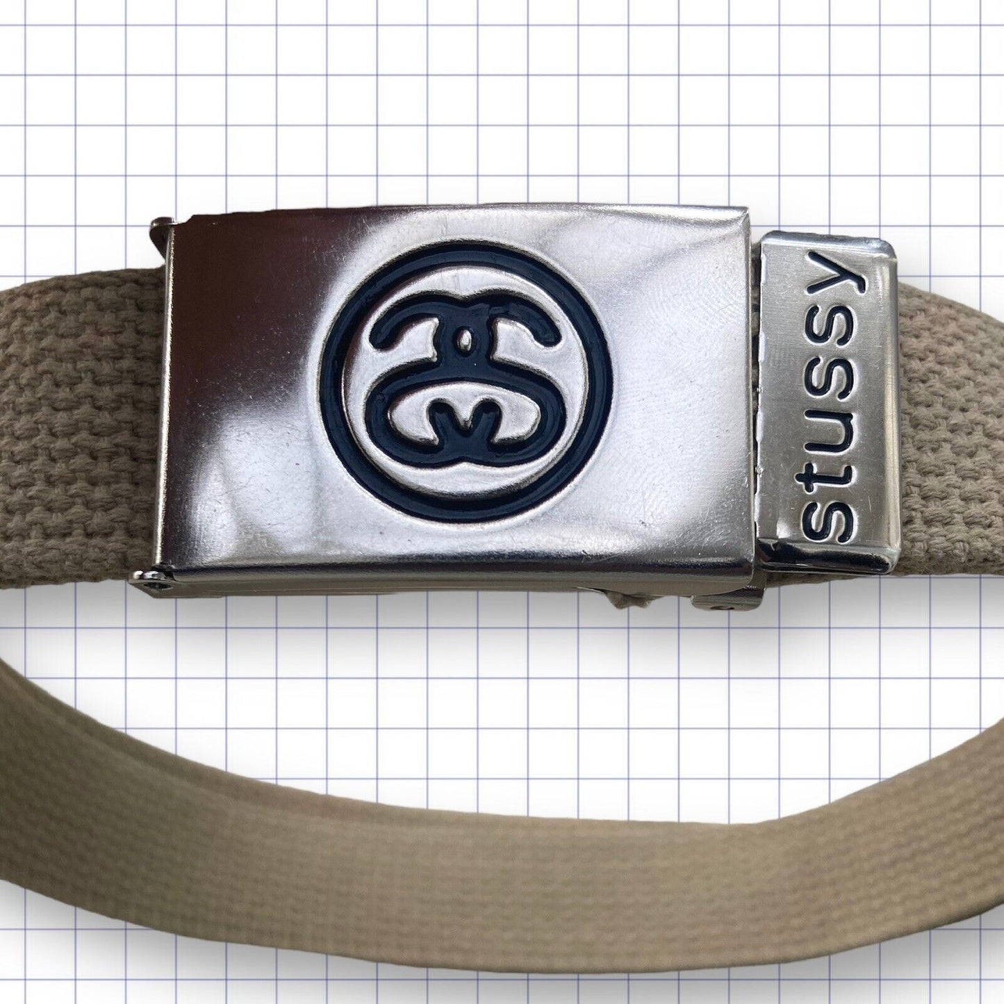 Vintage Stussy Double S Webbed Belt