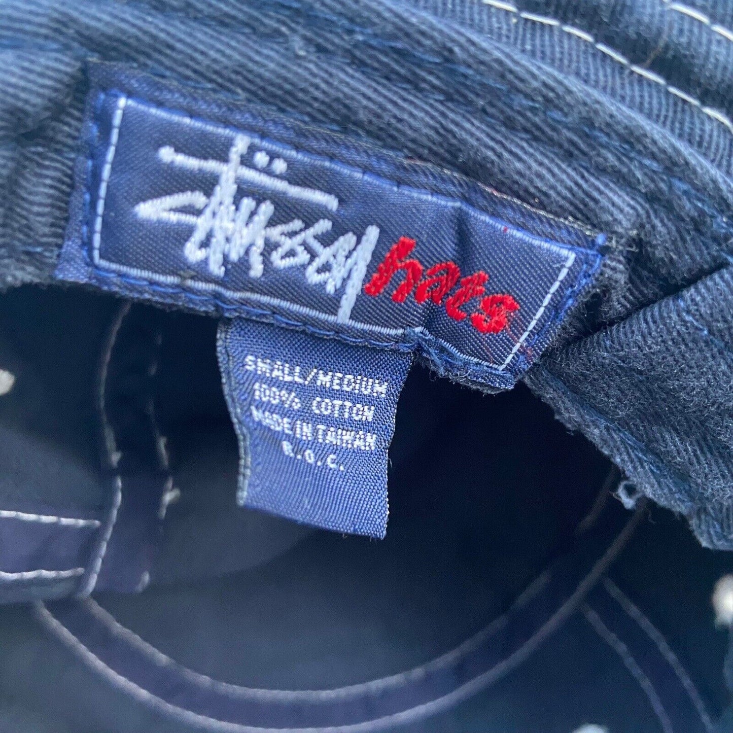 Vintage Stussy Spellout Bucket Hat