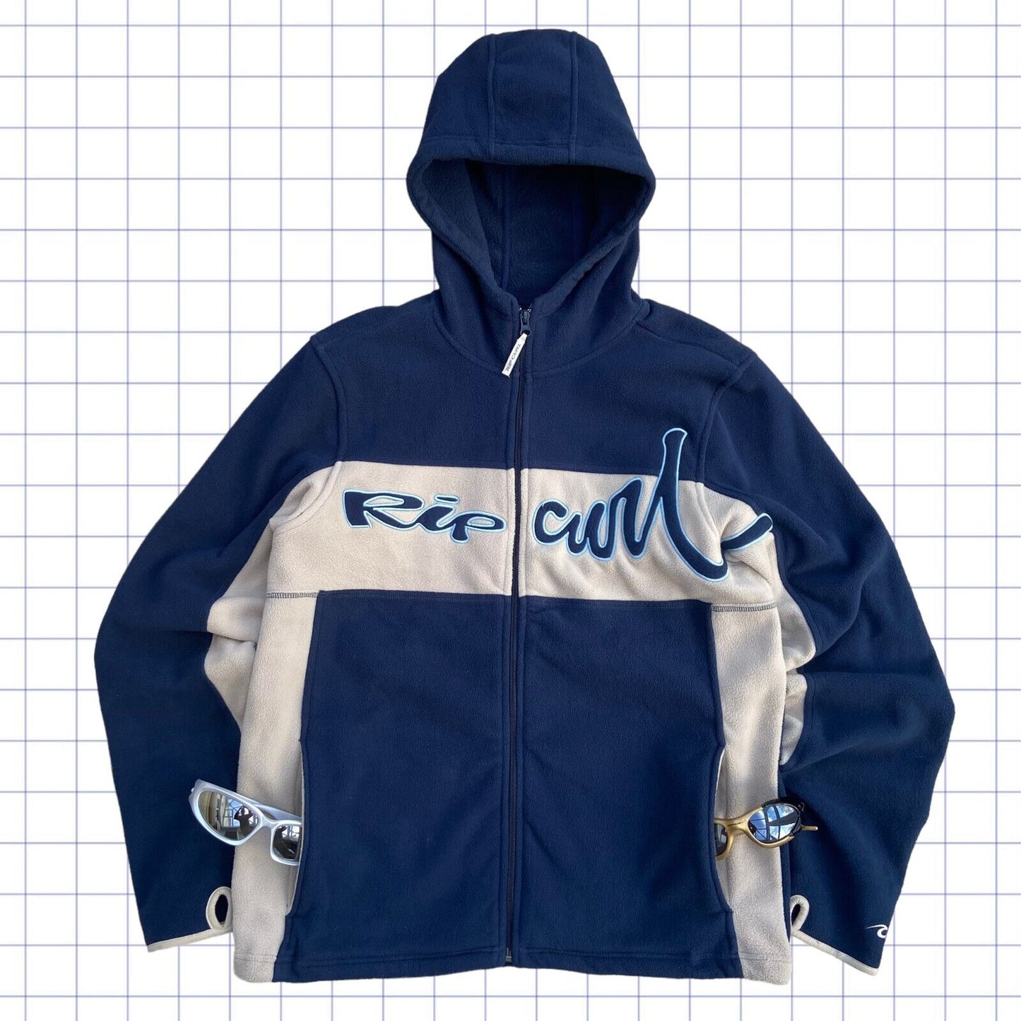 Vintage Ripcurl Spellout Ninja Fleece - M