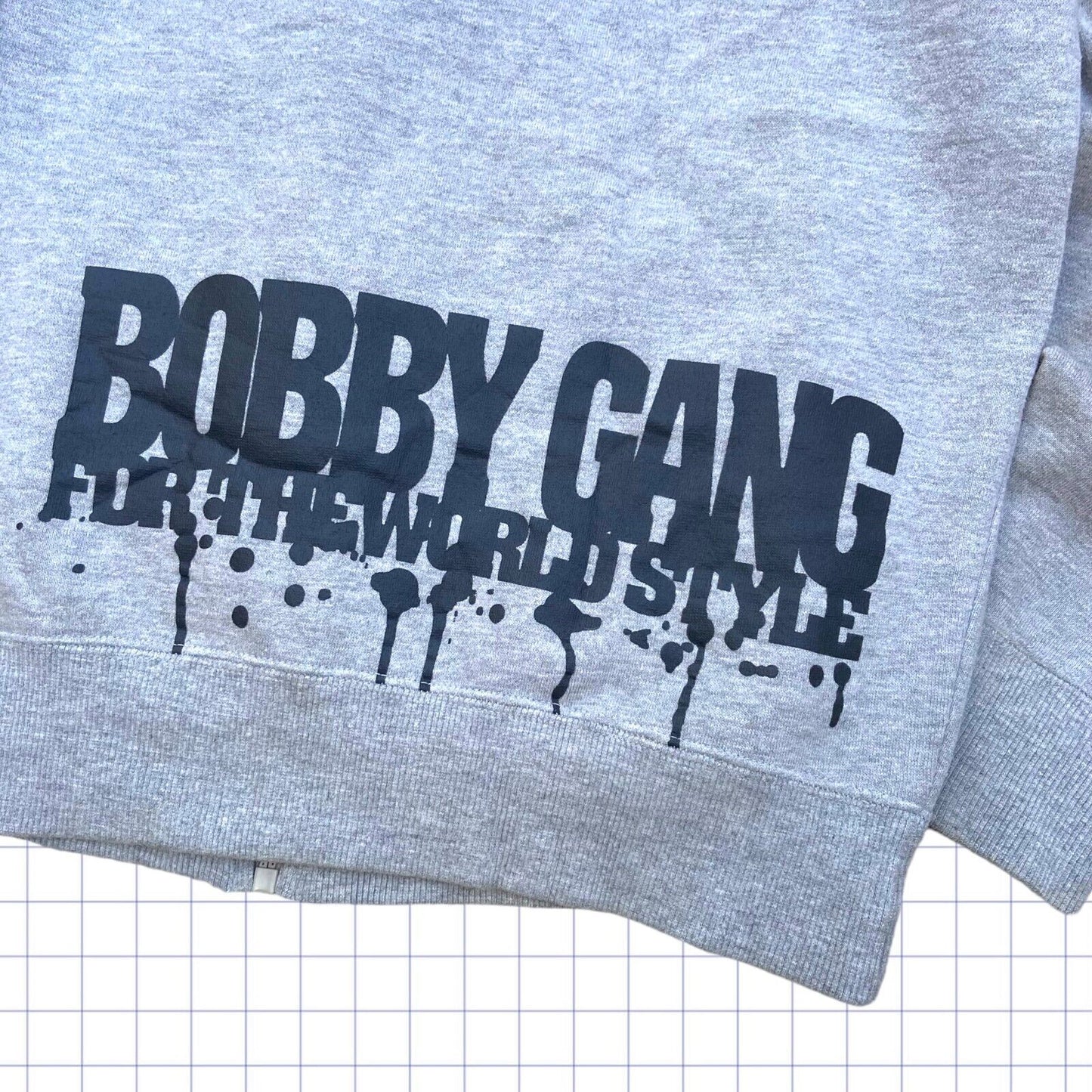 Vintage Bobby Gang Y2K Character Zip Up Hoodie - S/M