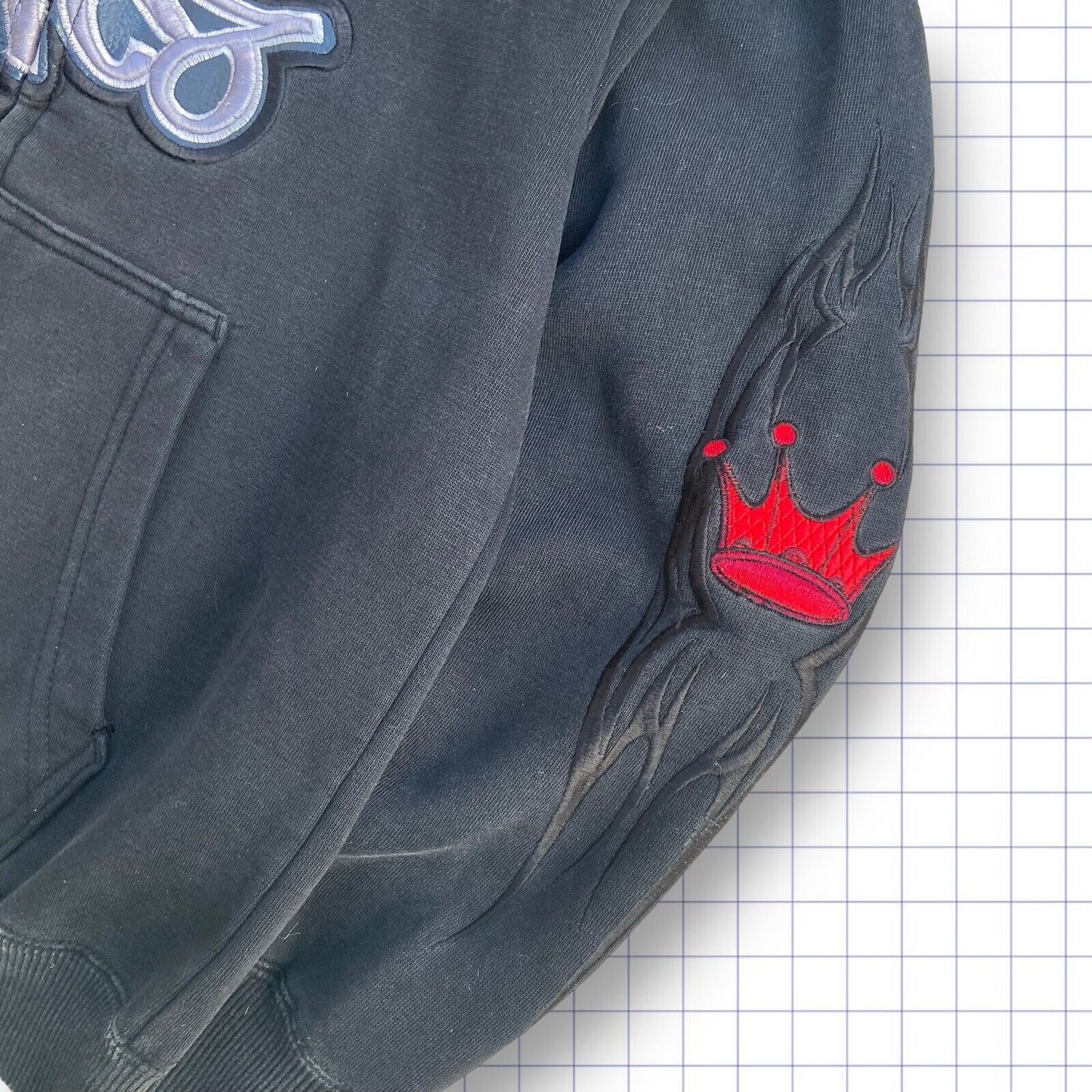 Rare JNCO Crown Zipup Hoodie - S