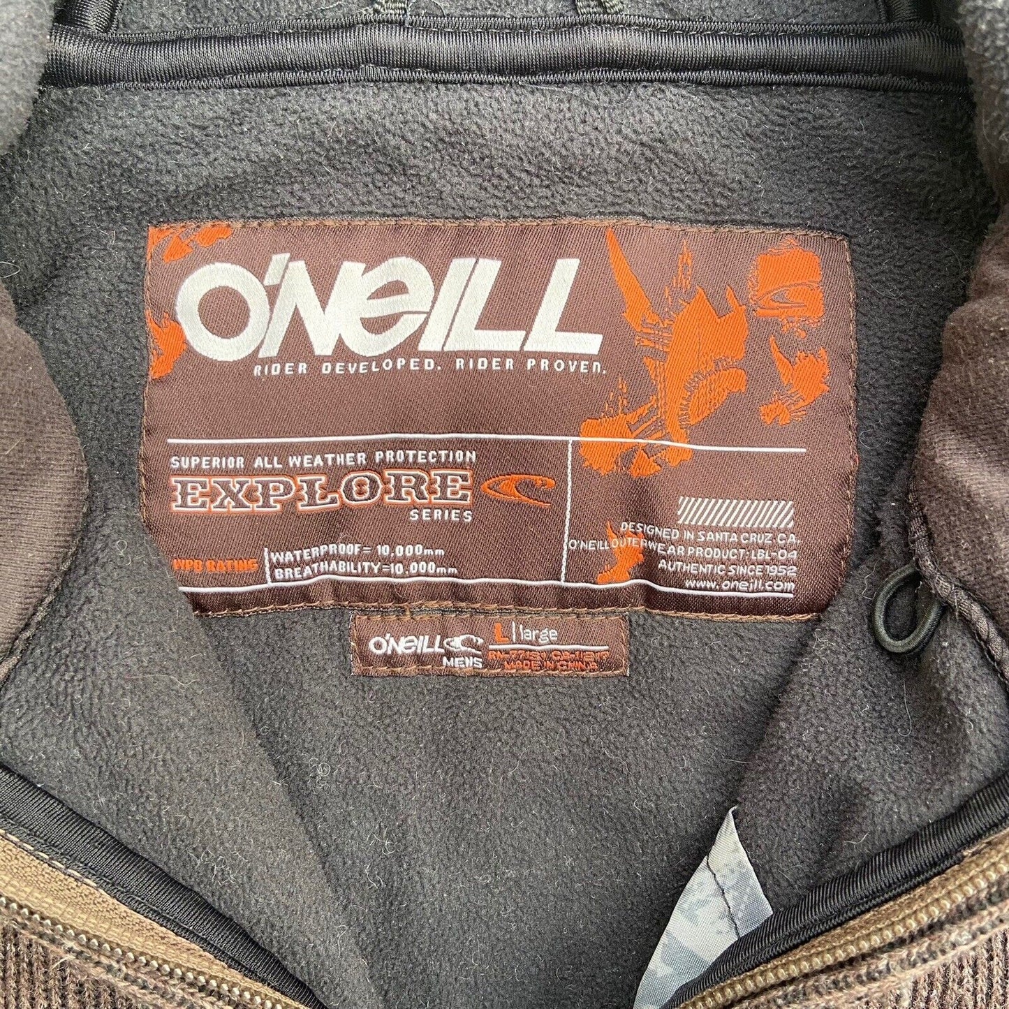 Vintage Brown Oneill Ninja Fleece - M