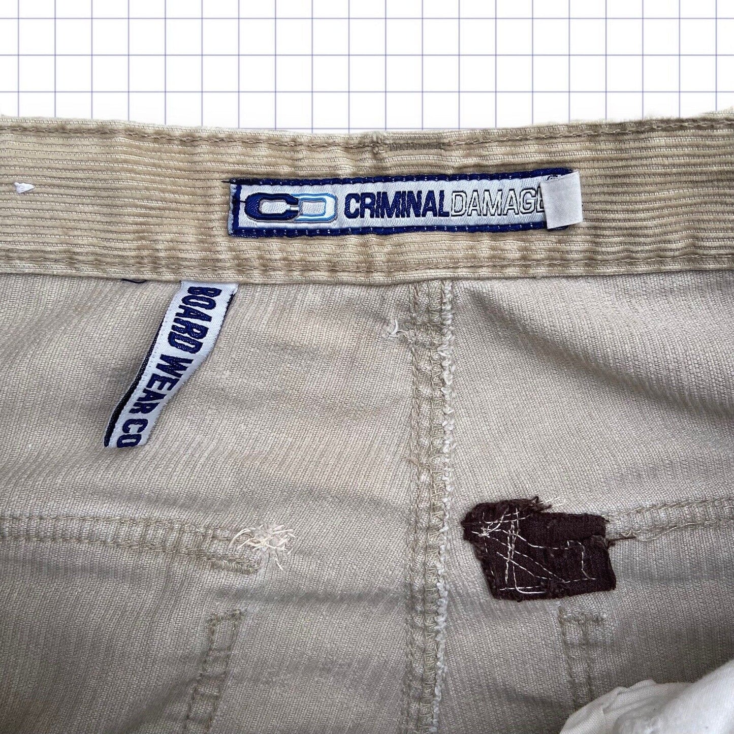 CRIMINAL DAMAGE Cords Jeans 32W 30L