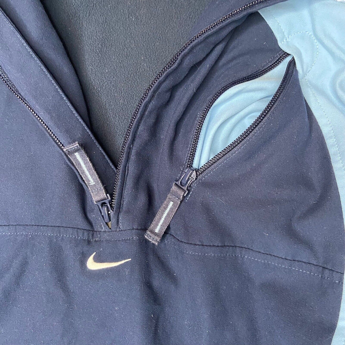 Nike Centre Swoosh Retro Spell Out Half Zip Fleece Jacket