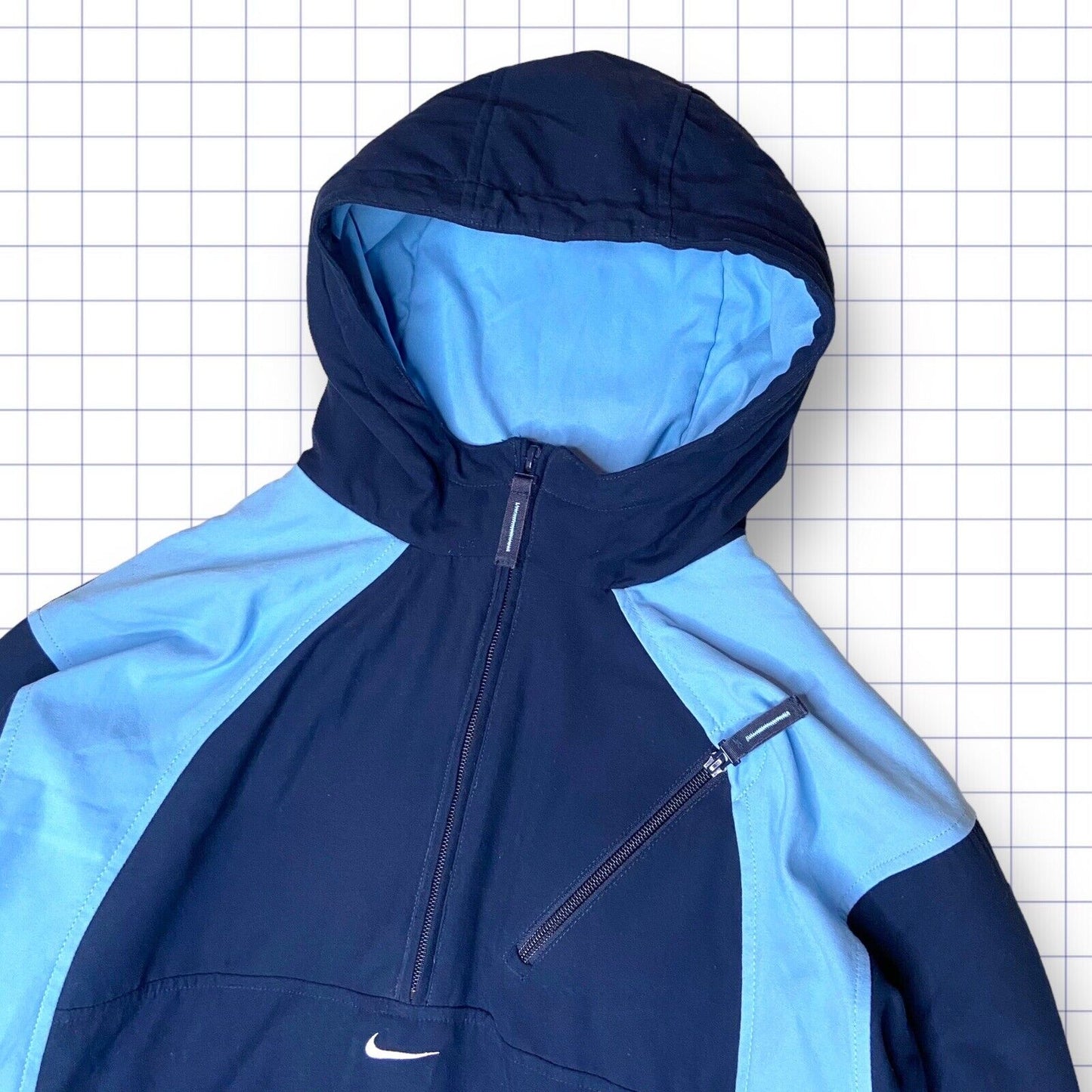 Nike Centre Swoosh Retro Spell Out Half Zip Fleece Jacket